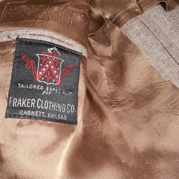 Western Sports Coat Elbow Patches Brown Tweed Sz L - Picture 5 of 7